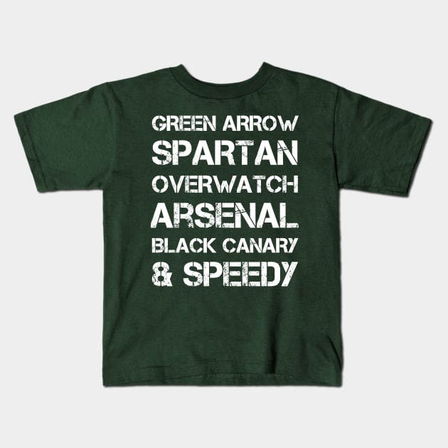 Arrow Team Kids T-Shirt by fenixlaw